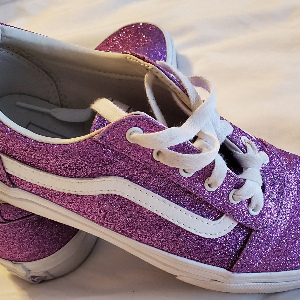 Van's pink glitter
